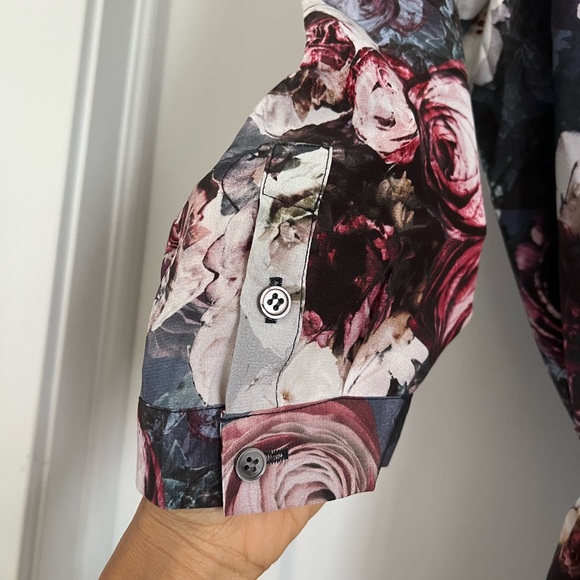 Club Monaco Silk Floral Dress - Picture 2 of 6